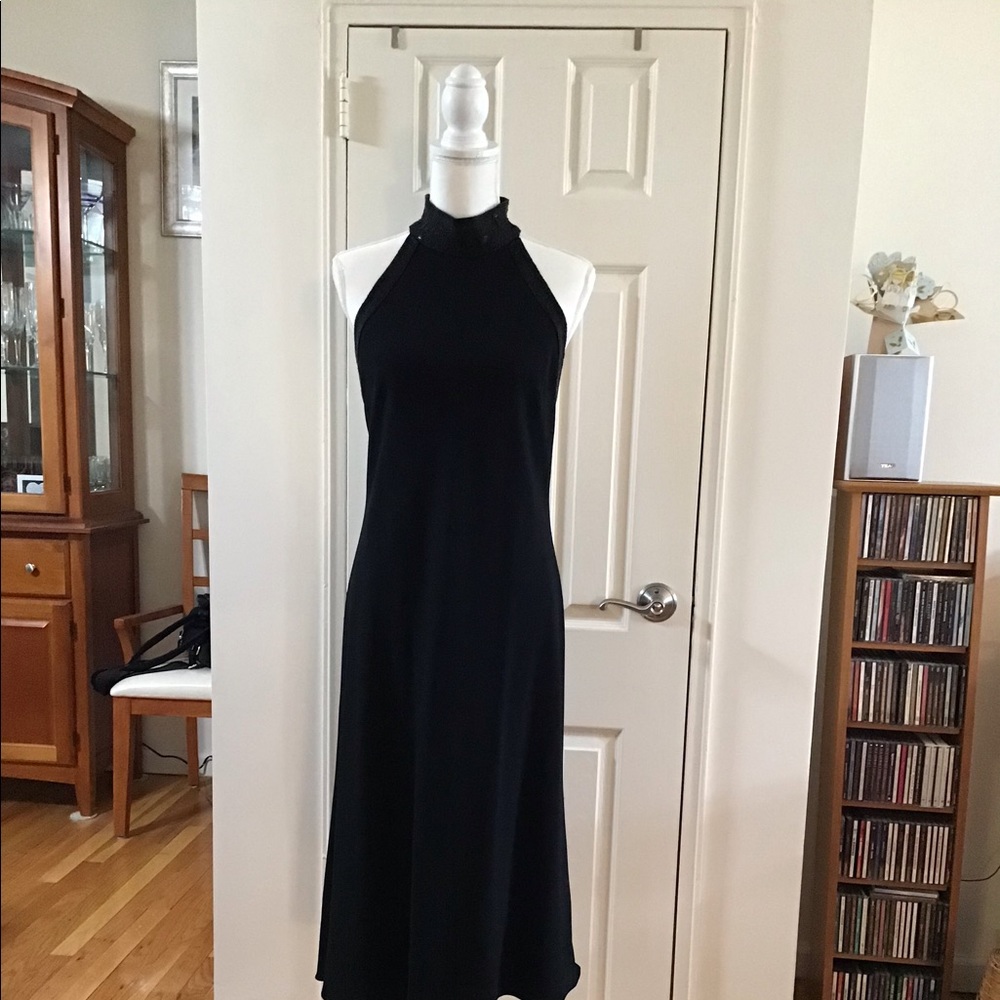 Lauren Ralph Lauren Black Halter Cocktail Dress